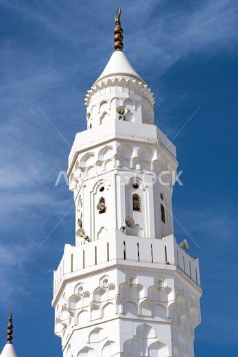 Mosque of the Two Qiblas in Medina, Saudi Arabia, islamic heritage, a sacred site that attracts visitors from across the Muslim world