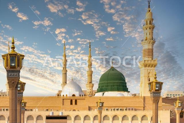 Prophets Mosque in Medina, second holiest site of Islam in Saudi Arabia, that attracts visitors from all Muslim world Prophets Mosque in Medina, second holiest site of Islam in Saudi Arabia, that attracts visitors from all Muslim world