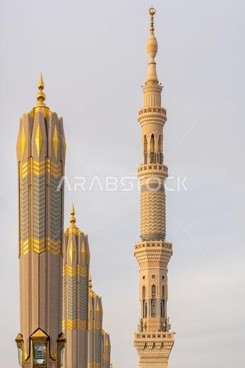 Prophets Mosque in Medina, second holiest site of Islam in Saudi Arabia, that attracts visitors from all Muslim world