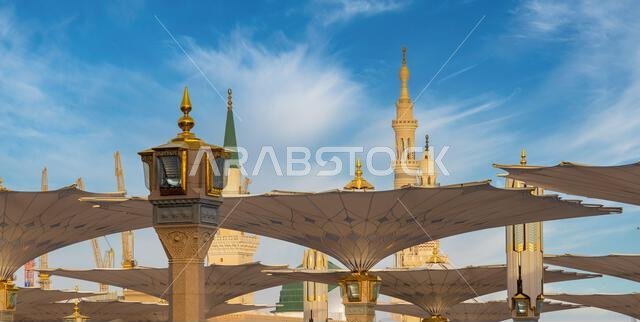 المظلات العملاقة لتوسعة الملك عبد الله الكبرى للمسجد النبوي في المدينة المنورة، ثاني أقدس موقع إسلامي في المملكة العربية السعودية المظلات العملاقة لتوسعة الملك عبد الله الكبرى للمسجد النبوي في المدينة المنورة، ثاني أقدس موقع إسلامي في المملكة العربية السعودية