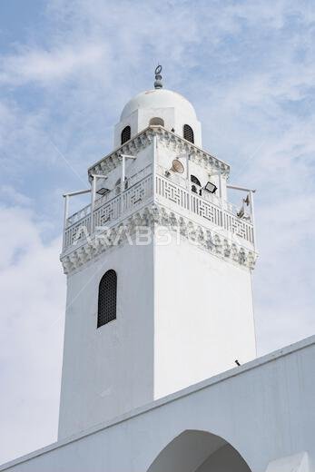 Masjid Al-Jazirah, the amazing Island Mosque in Jeddah, Saudi Arabia, rises from the Red Sea just off the Corniche, a striking architectural marvel Masjid Al-Jazirah, the amazing Island Mosque in Jeddah, Saudi Arabia, rises from the Red Sea just off the Corniche, a striking architectural marvel
