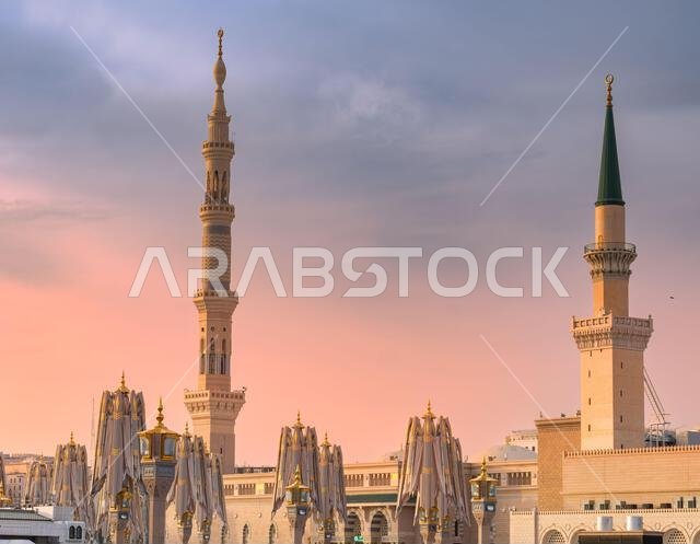Prophets Mosque in Medina, second holiest site of Islam in Saudi Arabia, that attracts visitors from all Muslim world Prophets Mosque in Medina, second holiest site of Islam in Saudi Arabia, that attracts visitors from all Muslim world