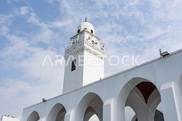 Masjid Al-Jazirah, the amazing Island Mosque in Jeddah, Saudi Arabia, rises from the Red Sea just off the Corniche, a striking architectural marvel Masjid Al-Jazirah, the amazing Island Mosque in Jeddah, Saudi Arabia, rises from the Red Sea just off the Corniche, a striking architectural marvel
