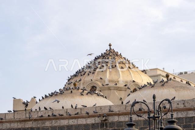 Masjid Al-Ghamama, Al-Musalla, Mosque of the Clouds, Medina, Saudi Arabia, sacred heritage site that attracts visitors from across the Muslim world