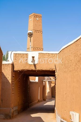 Shaqra, Saudi Arabia - December 14, 2024: scenic view of Ancient Traditional Mud Buildings in old village of Shaqra, Saudi Arabia