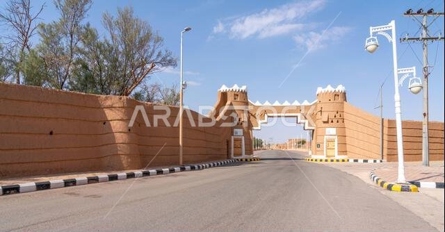 Shaqra, Saudi Arabia - December 14, 2024: scenic view of Ancient Traditional Mud Buildings in old village of Shaqra, Saudi Arabia