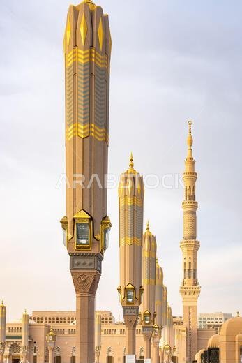 Prophets Mosque in Medina, second holiest site of Islam in Saudi Arabia, that attracts visitors from all Muslim world