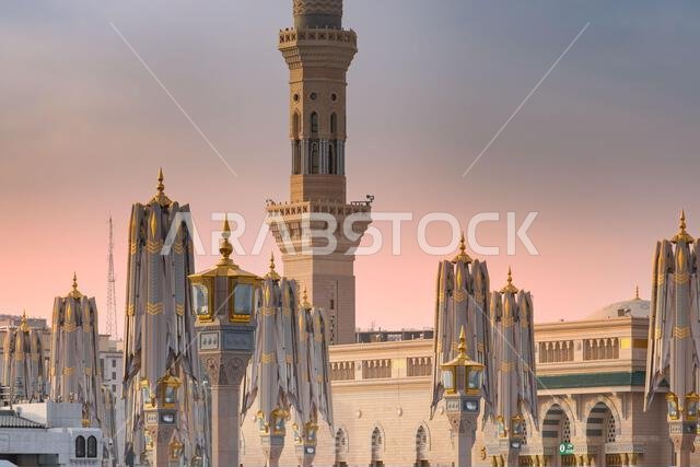 Prophets Mosque in Medina, second holiest site of Islam in Saudi Arabia, that attracts visitors from all Muslim world Prophets Mosque in Medina, second holiest site of Islam in Saudi Arabia, that attracts visitors from all Muslim world