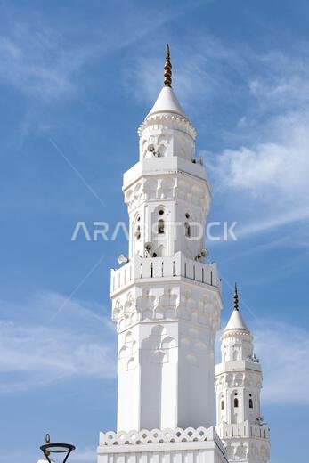 Mosque of the Two Qiblas in Medina, Saudi Arabia, islamic heritage, a sacred site that attracts visitors from across the Muslim world Mosque of the Two Qiblas in Medina, Saudi Arabia, islamic heritage, a sacred site that attracts visitors from across the Muslim world