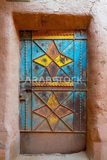 Ushaiqer , Saudi Arabia - December 14, 2024: view of Ancient Traditional Mud Buildings in old village of Ushaiqer Heritage Village, Saudi Arabia