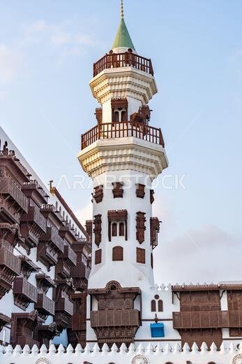 Al Tayibat City Museum in Jeddah at sunset, Saudi Arabia, with its traditional architectural design, showcases the rich cultural heritage of region