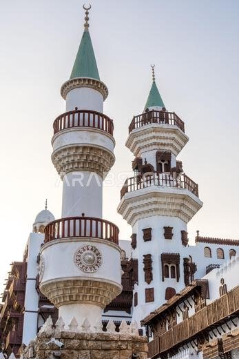 Al Tayibat City Museum in Jeddah at sunset, Saudi Arabia, with its traditional architectural design, showcases the rich cultural heritage of region
