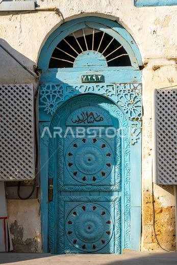 Architectural gems of Al Balad, historic heart of Jeddah, Saudi Arabia, stand serene and weathered, preserving  rich cultural heritage of the city