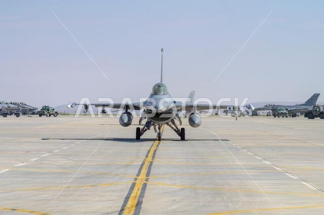 Konya, Turkey - 07.02.2025: Several war planes from Turkish, United States, Qatar, Egypt, Hungary, Azerbaijan and Saudi Arabia Air Forces gather for a
