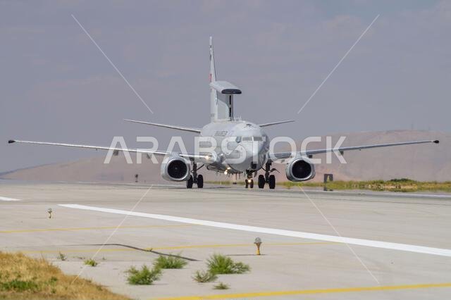Konya, Turkey - 07.02.2025: Several war planes from Turkish, United States, Qatar, Egypt, Hungary, Azerbaijan and Saudi Arabia Air Forces gather for a