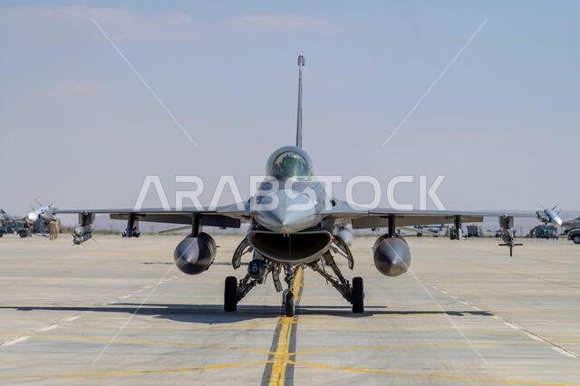 Konya, Turkey - 07.02.2025: Several war planes from Turkish, United States, Qatar, Egypt, Hungary, Azerbaijan and Saudi Arabia Air Forces gather for a