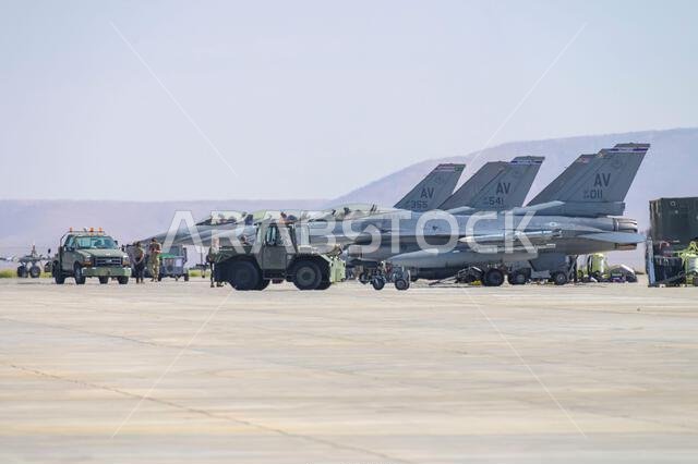 Konya, Turkey - 07.02.2025: Several war planes from Turkish, United States, Qatar, Egypt, Hungary, Azerbaijan and Saudi Arabia Air Forces gather for a Konya, Turkey - 07.02.2025: Several war planes from Turkish, United States, Qatar, Egypt, Hungary, Azerbaijan and Saudi Arabia Air Forces gather for a
