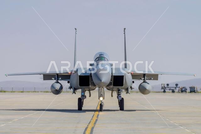 Konya, Turkey - 07.02.2025: Several war planes from Turkish, United States, Qatar, Egypt, Hungary, Azerbaijan and Saudi Arabia Air Forces gather for a