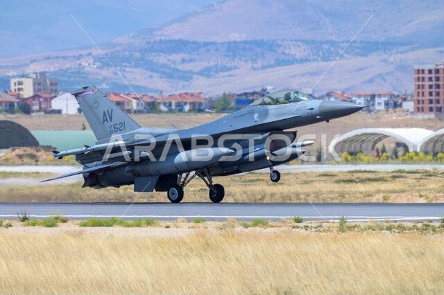Konya, Turkey - 07.02.2025: Several war planes from Turkish, United States, Qatar, Egypt, Hungary, Azerbaijan and Saudi Arabia Air Forces gather for a Konya, Turkey - 07.02.2025: Several war planes from Turkish, United States, Qatar, Egypt, Hungary, Azerbaijan and Saudi Arabia Air Forces gather for a