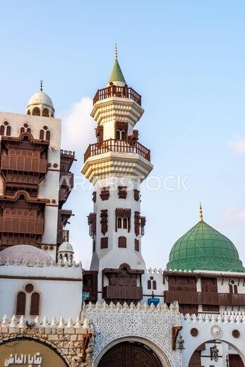 Jeddah, Saudi Arabia - December 19, 2024:  Al Tayibat City Museum in Jeddah at sunset, Saudi Arabia, with its traditional architectural design, showca