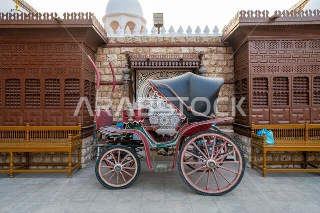 Jeddah, Saudi Arabia - December 19, 2024:  Al Tayibat City Museum in Jeddah at sunset, Saudi Arabia, with its traditional architectural design, showca