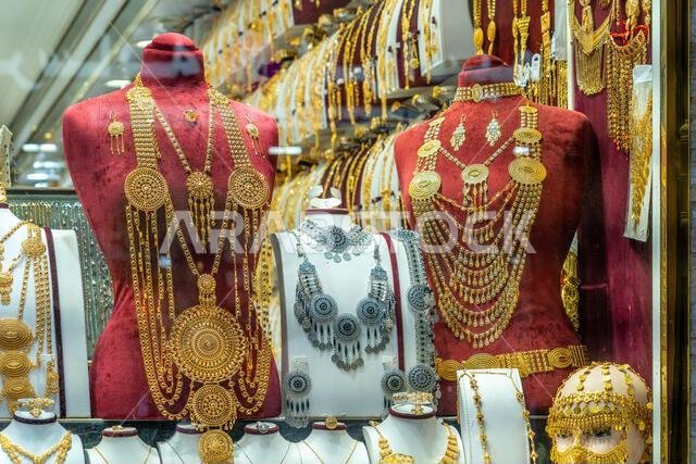 Jeddah, Saudi Arabia - December 20, 2024: Qabel Trail in Al Balad district of Jeddah, Saudi Arabia, comes alive al sunset. The jewelry shops inviting Jeddah, Saudi Arabia - December 20, 2024: Qabel Trail in Al Balad district of Jeddah, Saudi Arabia, comes alive al sunset. The jewelry shops inviting