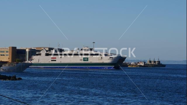 AL RIYADH is a RO-RO ferry built in 2008 by Austal Ships, Australia. It sails from Hurghada to Duba, Saudi Arabia.