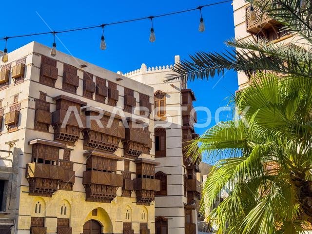 بيوت تقليدية في البلدة القديمة بجدة