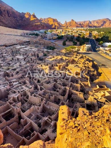 View of the old town of Al Ula, Saudi Arabia View of the old town of Al Ula, Saudi Arabia
