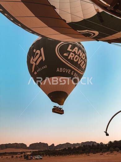 Air balloon in the desert Air balloon in the desert