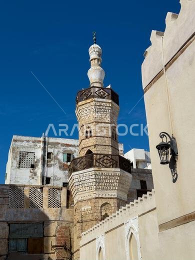 مسجد في البلدة القديمة بجدة، المملكة العربية السعودية.
