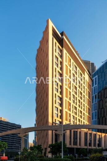 Modern buildings in King Abdullah Financial District (KAFD), Riyadh, Saudi Arabia.