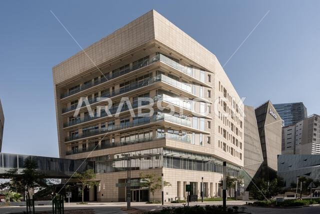 Modern buildings in King Abdullah Financial District (KAFD), Riyadh, Saudi Arabia.