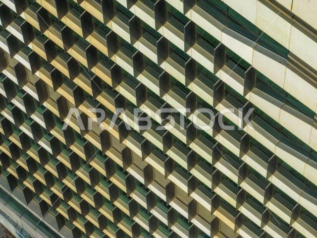 Modern buildings in King Abdullah Financial District (KAFD), Riyadh, Saudi Arabia.