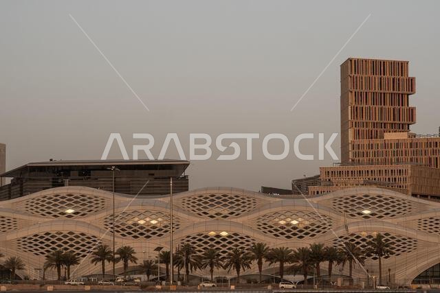 Modern buildings in King Abdullah Financial District (KAFD), Riyadh, Saudi Arabia.