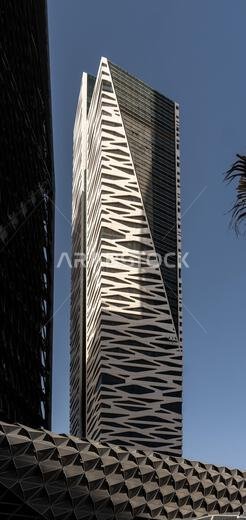 Modern buildings in King Abdullah Financial District (KAFD), Riyadh, Saudi Arabia.