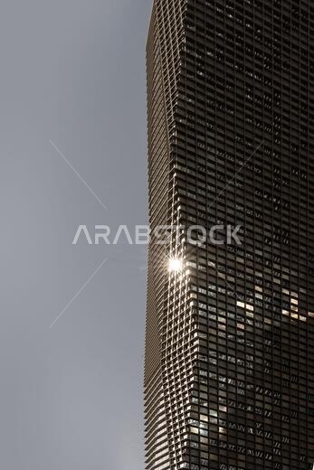 Modern buildings in King Abdullah Financial District (KAFD), Riyadh, Saudi Arabia.