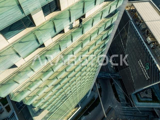 Modern buildings in King Abdullah Financial District (KAFD), Riyadh, Saudi Arabia.