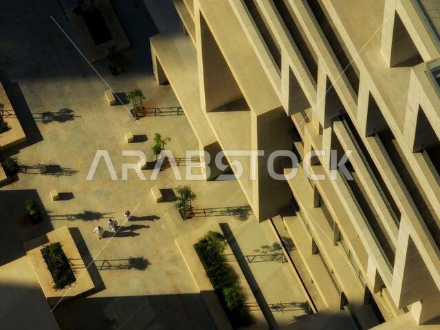 مبانٍ حديثة في مركز الملك عبد الله المالي (KAFD)، الرياض، المملكة العربية السعودية.