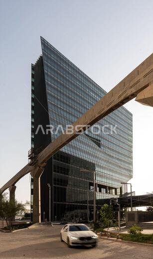 مبانٍ حديثة في مركز الملك عبد الله المالي (KAFD)، الرياض، المملكة العربية السعودية.