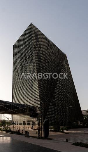 Modern buildings in King Abdullah Financial District (KAFD), Riyadh, Saudi Arabia.