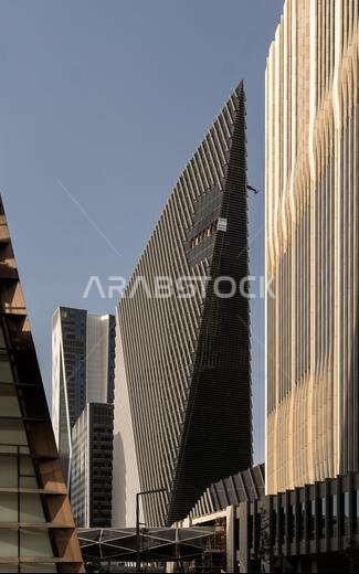 Modern buildings in King Abdullah Financial District (KAFD), Riyadh, Saudi Arabia.