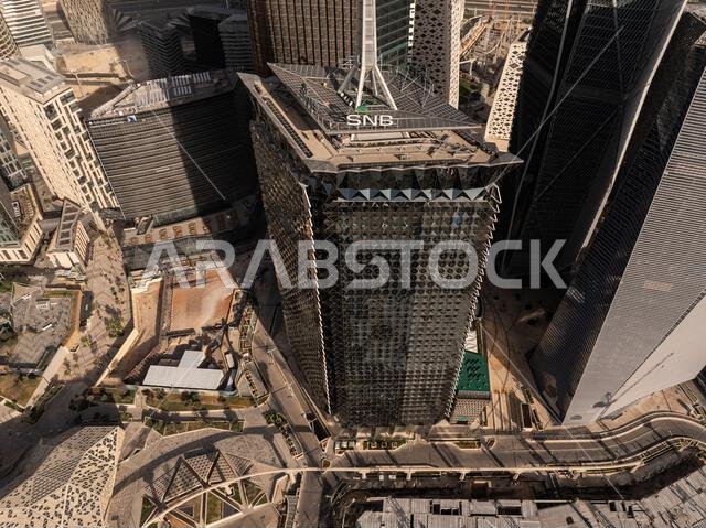 Modern buildings in King Abdullah Financial District (KAFD), Riyadh, Saudi Arabia. Modern buildings in King Abdullah Financial District (KAFD), Riyadh, Saudi Arabia.