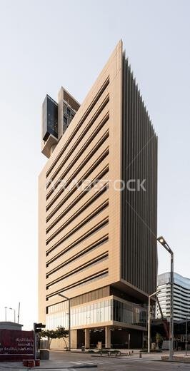 Modern buildings in King Abdullah Financial District (KAFD), Riyadh, Saudi Arabia.