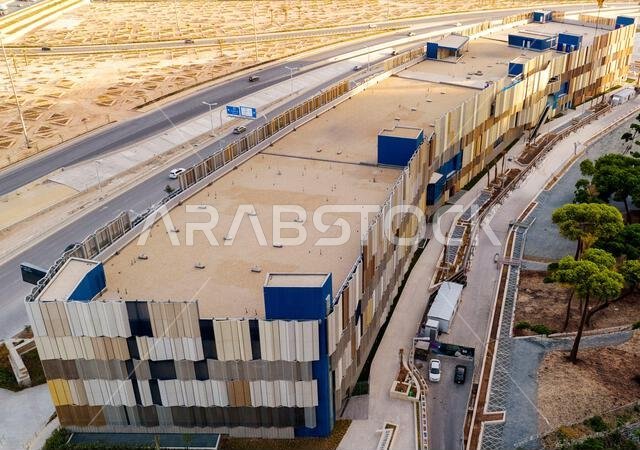 مبانٍ حديثة في مركز الملك عبد الله المالي (KAFD)، الرياض، المملكة العربية السعودية.