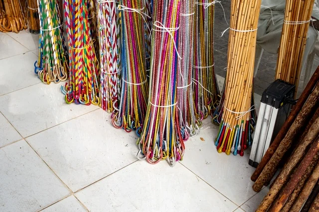 Traditional Bamboo Canes in Jeddah Al-Balad Market