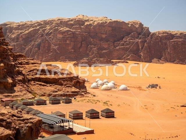 Wadi Rum desert camp, aka Valley of the Moon, Jordan, Middle East