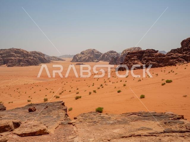 Wadi Rum desert, aka Valley of the Moon, Jordan, Middle East Wadi Rum desert, aka Valley of the Moon, Jordan, Middle East