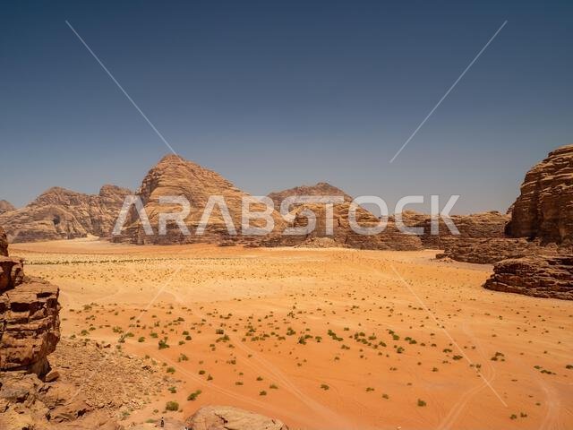 Wadi Rum desert, aka Valley of the Moon, Jordan, Middle East