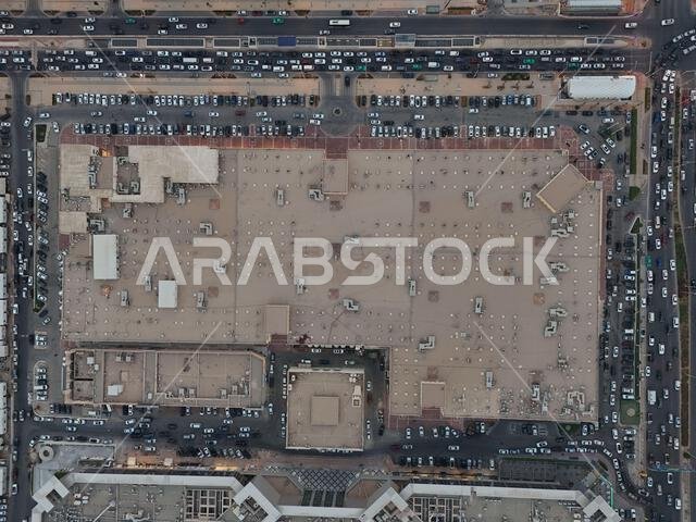 Drone shot flying. Saudi Arabia. Riyadh. Road. Day. Drone shot flying. Saudi Arabia. Riyadh. Road. Day.